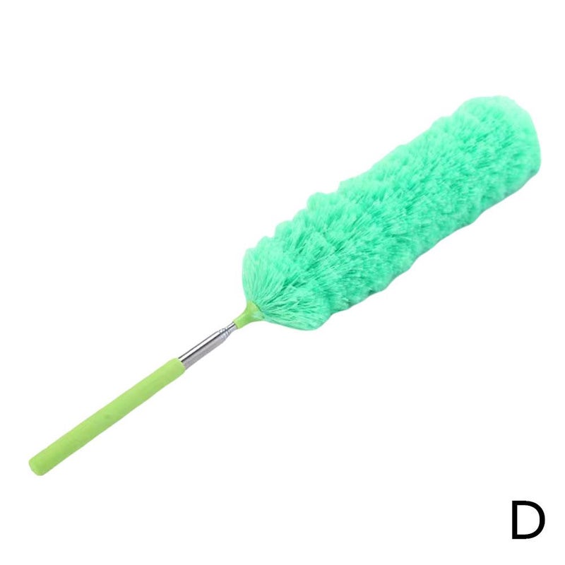 Electrostatic duster, telescopic small duster, flexible stainless steel household feather duster, dust removal duster